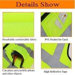 Customizable High Visibility Reflective Safety Vest (Yellow/Black)