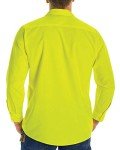 Red Kap Men's Fluorescent Yellow Safety Work Shirt