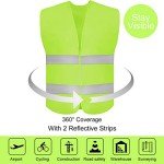 DUSKCOVE 10 Pack Reflective Safety Vests - Neon Yellow