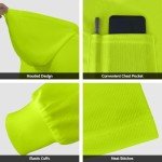 Hi-Vis Hooded Shirts for Men - Lightweight Safety Gear