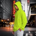 Hi-Vis Hooded Shirts for Men - Lightweight Safety Gear