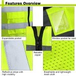 30 Pack Reflective Safety Vests for Men & Women