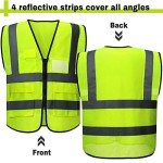 30 Pack Reflective Safety Vests for Men & Women
