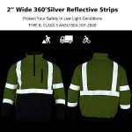 Hi Vis Reflective Safety Sweatshirt for Men 2XL
