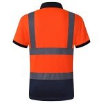 Hi-Vis Safety Polo Shirts for Work - 3 Pack
