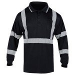 Men's High Visibility Reflective Safety Polo Shirt