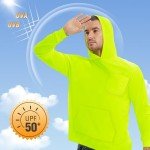 Hi Vis Lightweight Hoodie with Pockets - Green