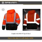 Men's High Visibility Reflective Hoodie with Pocket