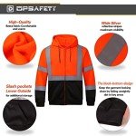 Men's High Visibility Reflective Hoodie with Pocket