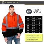 Men's High Visibility Reflective Hoodie with Pocket