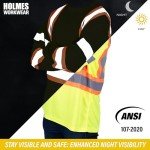 Hi-Vis Long Sleeve Safety Shirt with Reflective Stripes