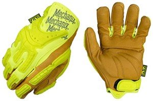 Hi-Viz Heavy Duty Work Gloves - Large Yellow