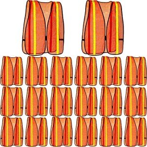 20 Pcs High Visibility Reflective Safety Vests