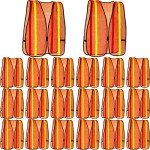 20 Pcs High Visibility Reflective Safety Vests