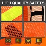 20 Pcs High Visibility Reflective Safety Vests