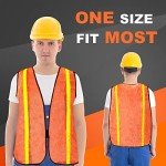 20 Pcs High Visibility Reflective Safety Vests