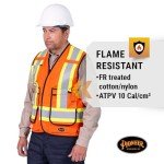 Hi-Vis Flame Resistant Safety Vest - Orange