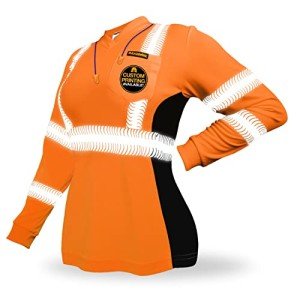 Vixen Women's Long Sleeve Hi-Vis Safety Shirt