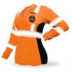 Vixen Women's Long Sleeve Hi-Vis Safety Shirt