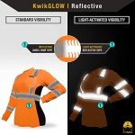 Vixen Women's Long Sleeve Hi-Vis Safety Shirt