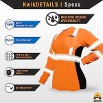 Vixen Women's Long Sleeve Hi-Vis Safety Shirt