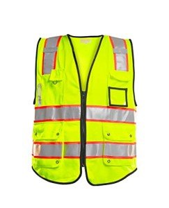 Men's High Visibility Safety Vest with Pockets