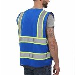 High Visibility Reflective Safety Vest with Pockets