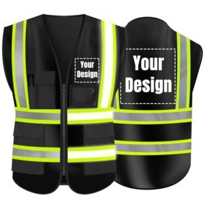High Visibility Reflective Safety Vest with 5 Pockets