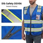 High Visibility Reflective Safety Vest with Pockets