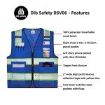 High Visibility Reflective Safety Vest with Pockets