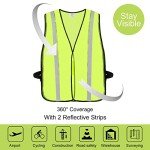 10 Pack Hi-Vis Reflective Safety Vests – Adult