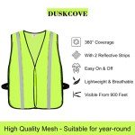 10 Pack Hi-Vis Reflective Safety Vests – Adult