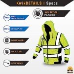 SAGE Class 3 Safety Jacket - Yellow Fleece Hoodie