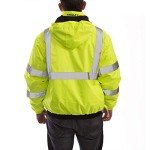 Hi-Vis Lime Bomber Jacket for Winter Safety