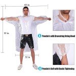 COOY 10-Pack Disposable Emergency Rain Ponchos