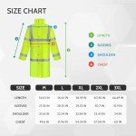 Men's Waterproof Hi-Vis Rain Suit Jacket, XL Yellow
