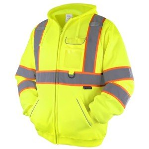 High Visibility Reflective Safety Hoodie, Yellow 2XL