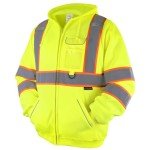High Visibility Reflective Safety Hoodie, Yellow 2XL