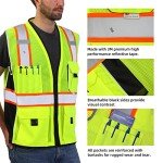 High-Visibility Reflective Safety Vest with Pockets