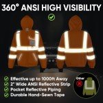 High Visibility Reflective Safety Hoodie – 3XL