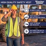 High Visibility Safety Vest - 10 Pack, Neon Yellow