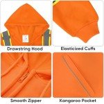 High Visibility Reflective Safety Hoodie – 3XL