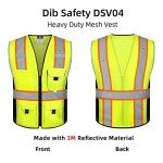 High-Visibility Reflective Safety Vest with Pockets