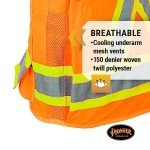 Orange Hi-Vis Multi-Pocket Surveyor Safety Vest