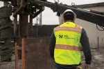High Visibility Reflective Black Bottom Safety Vest