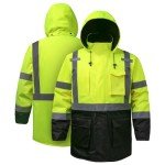 High Visibility Waterproof Reflective Safety Jacket