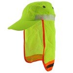 High Visibility Safety Cap with Reflective Flap
