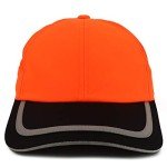 High Visibility Reflective Safety Baseball Cap - Orange
