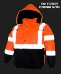 Hi-Viz ANSI Class 3 Waterproof Bomber Jacket XL