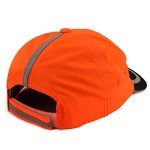 High Visibility Reflective Safety Baseball Cap - Orange